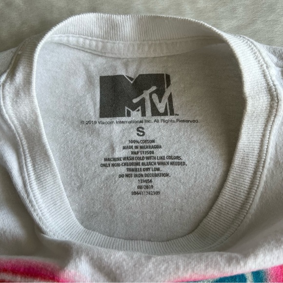 MTV Graphic Short Sleeve Tee - Small, White - Picture 4 of 9